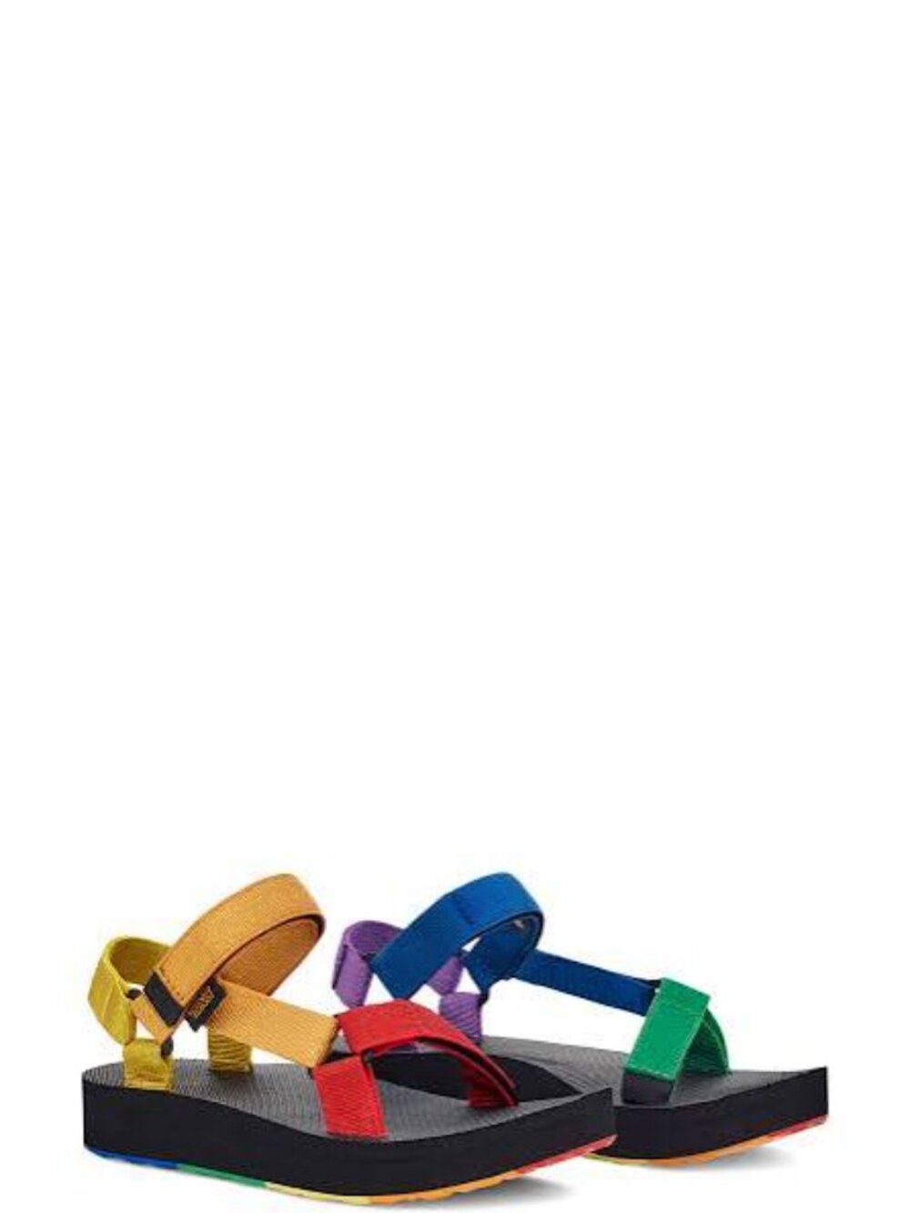 Teva Women's Original Universal Midform Sandals Rainbow Pride Size 10 NWOB